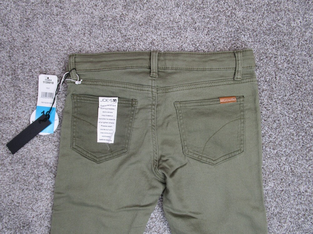 Joes Jeans Jeggings Juniors Sz 16 Green Ultimate Slim Fit Stretch Women NWT - Picture 4 of 12